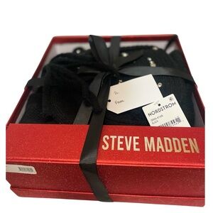 Steve Madden Black Women’s Scarf and Hat  Gift Set